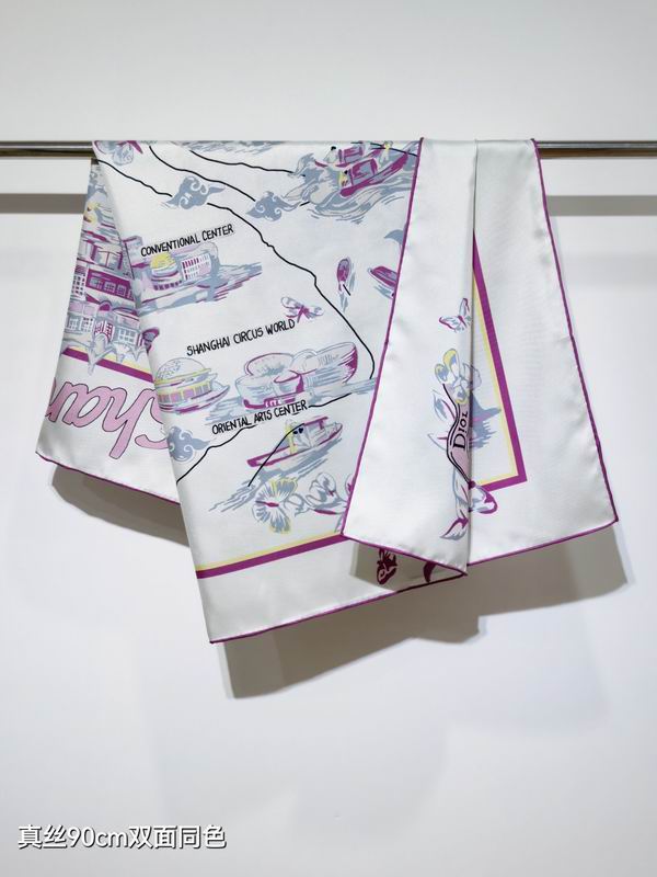 Dior silk scarf 90X90cm E081943